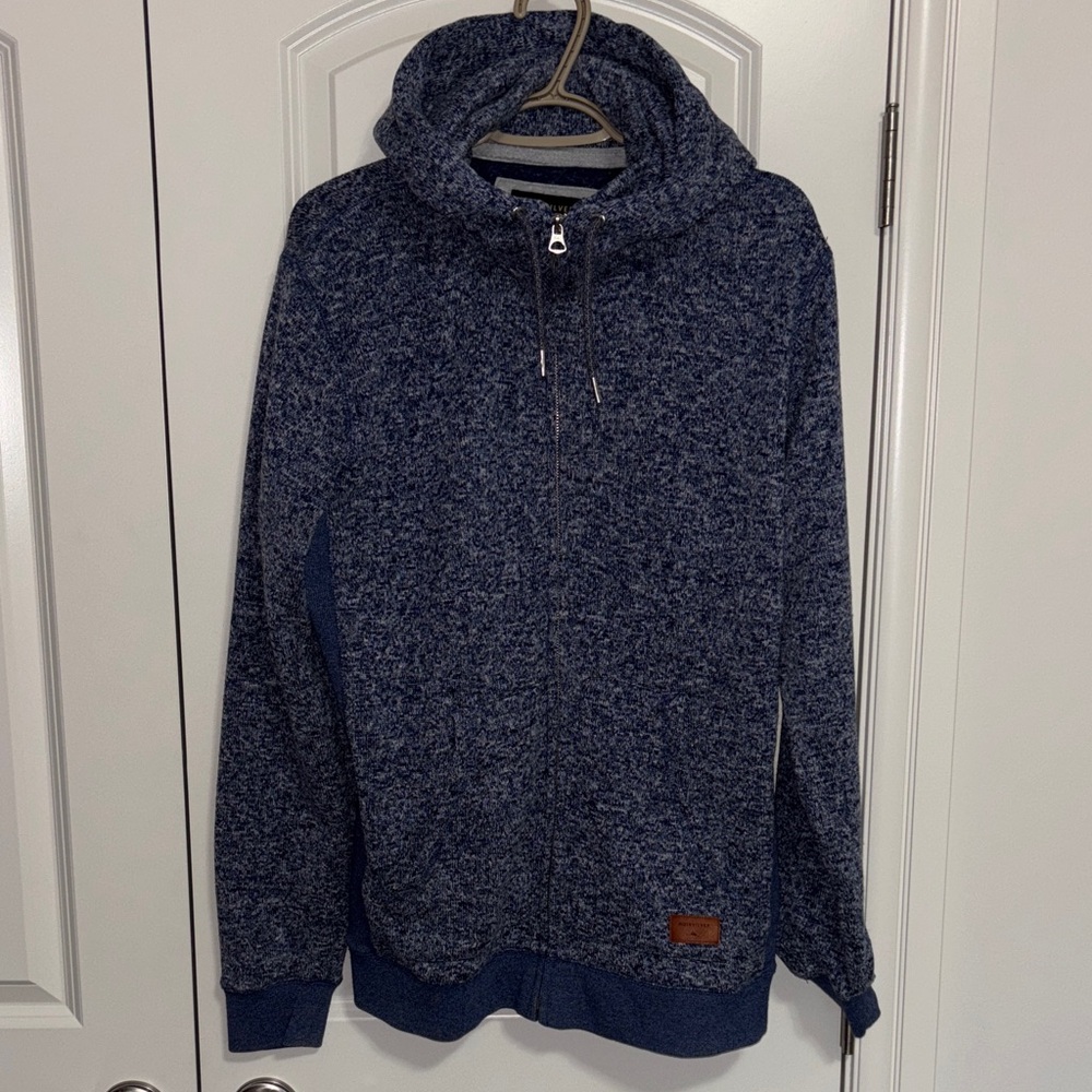Quiksilver Navy Zip-Up Hoodie